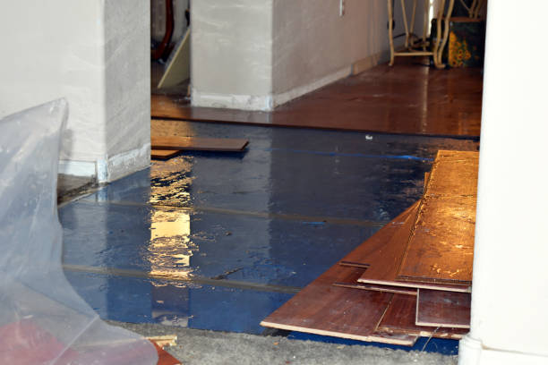 Professional Burst Pipe Cleanup technician working in Nashville, NC
